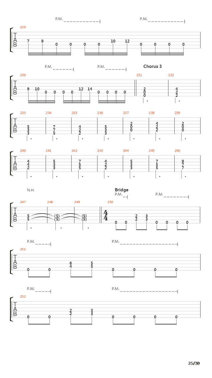 Song 30吉他谱