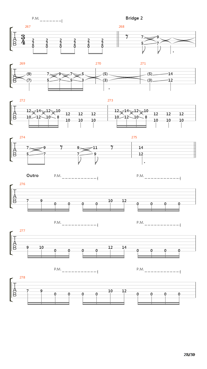 Song 30吉他谱