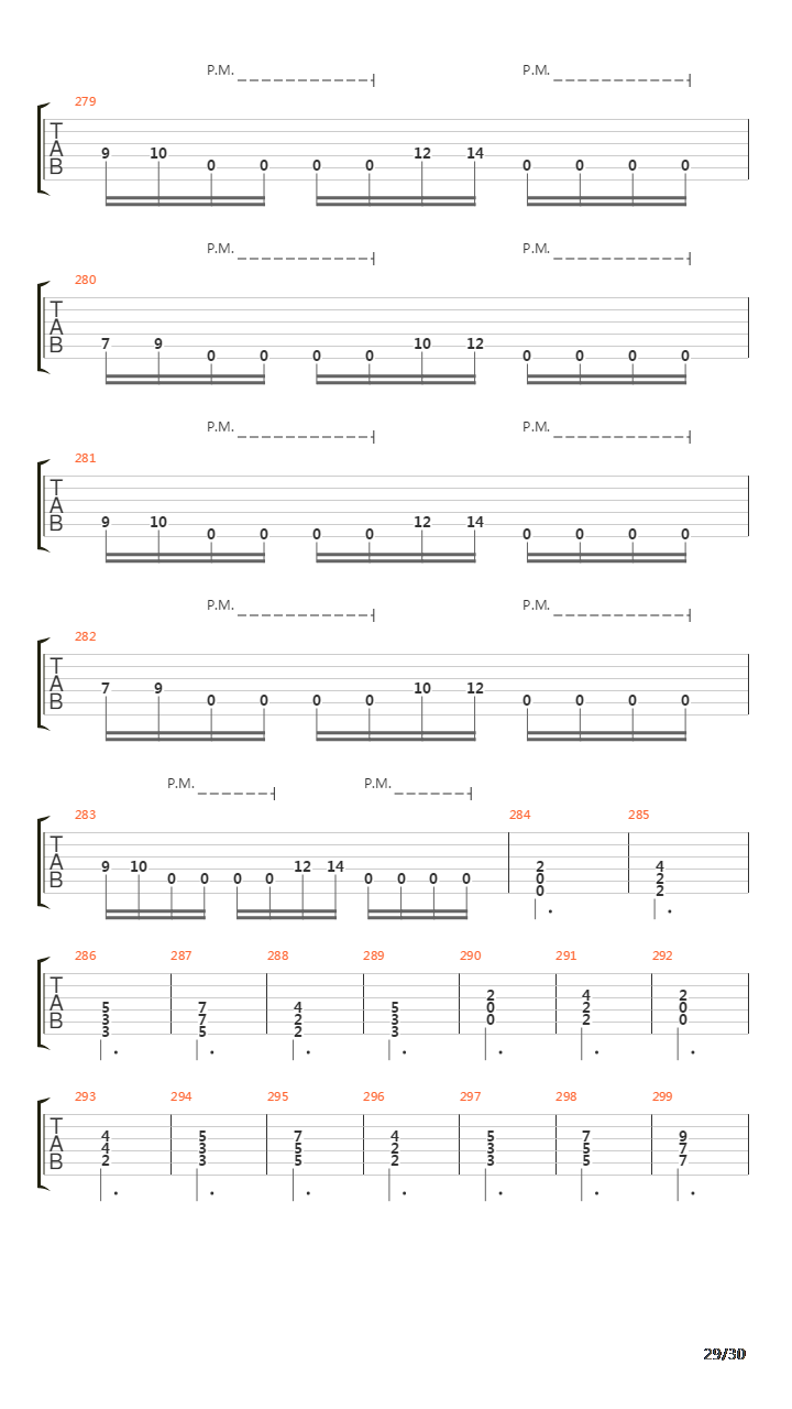 Song 30吉他谱