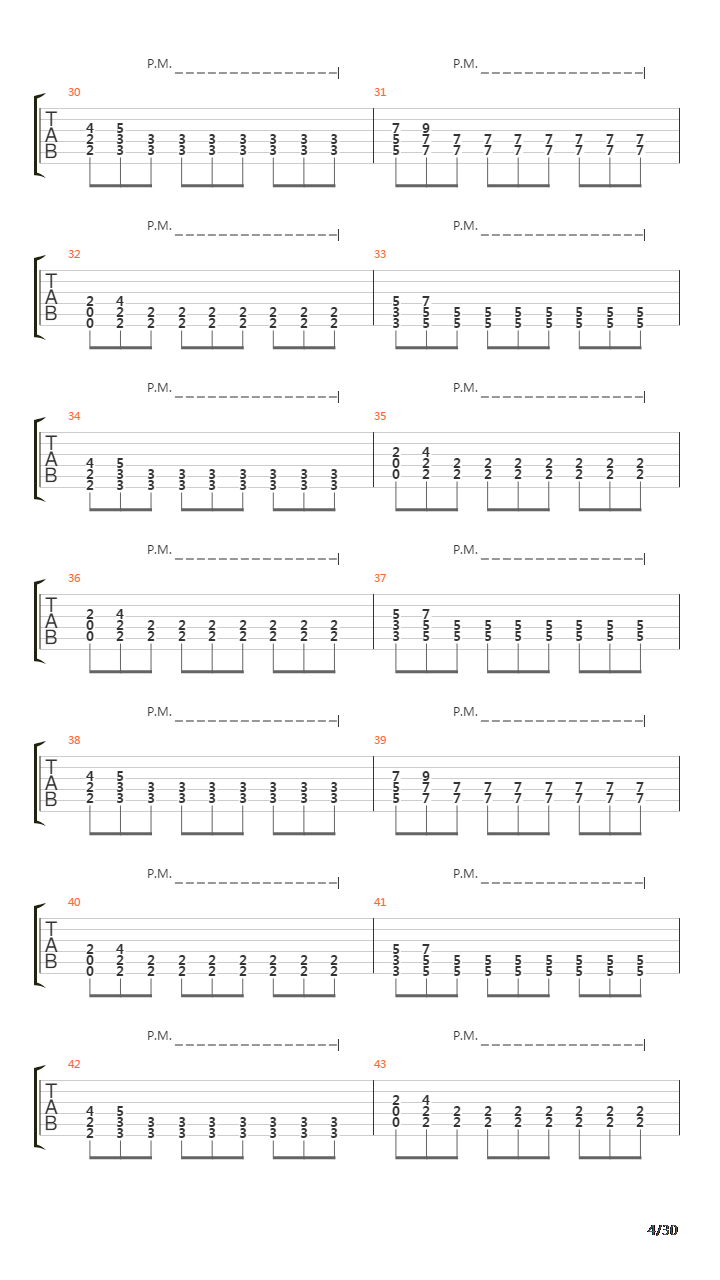 Song 30吉他谱