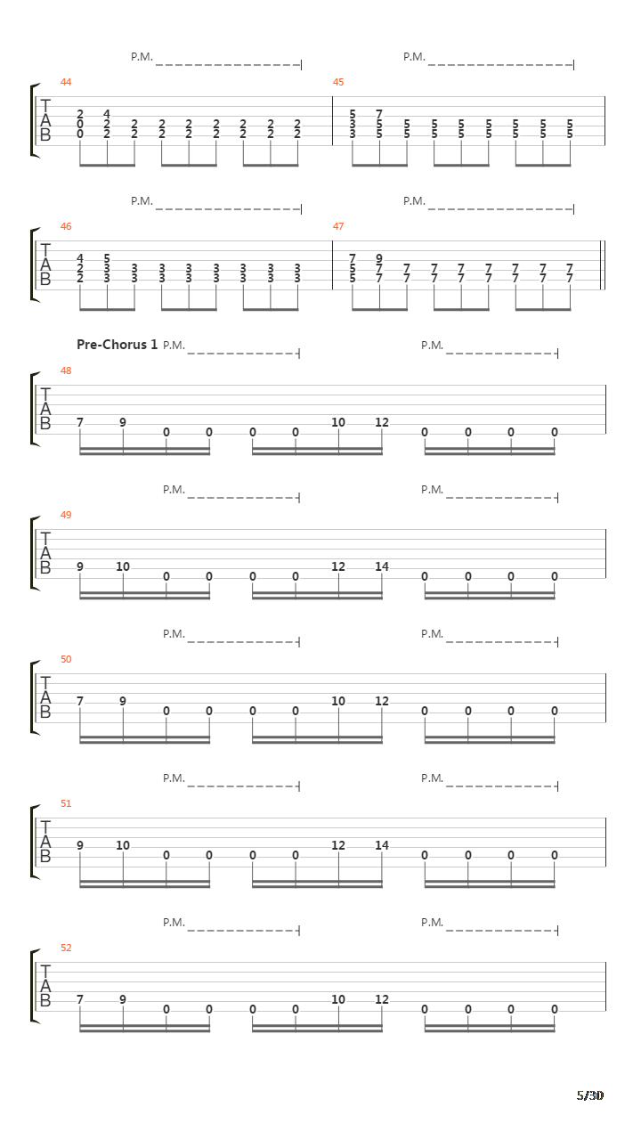 Song 30吉他谱