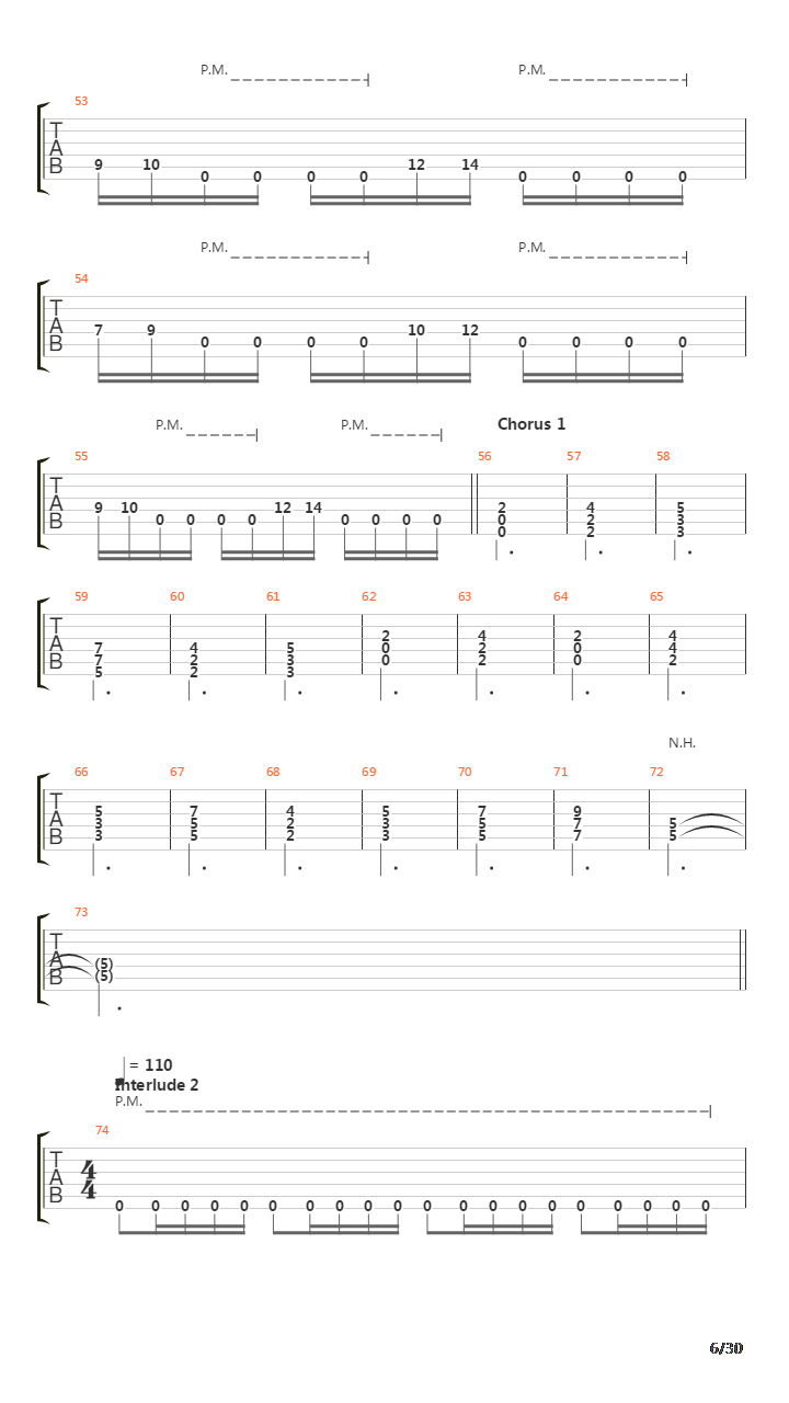 Song 30吉他谱