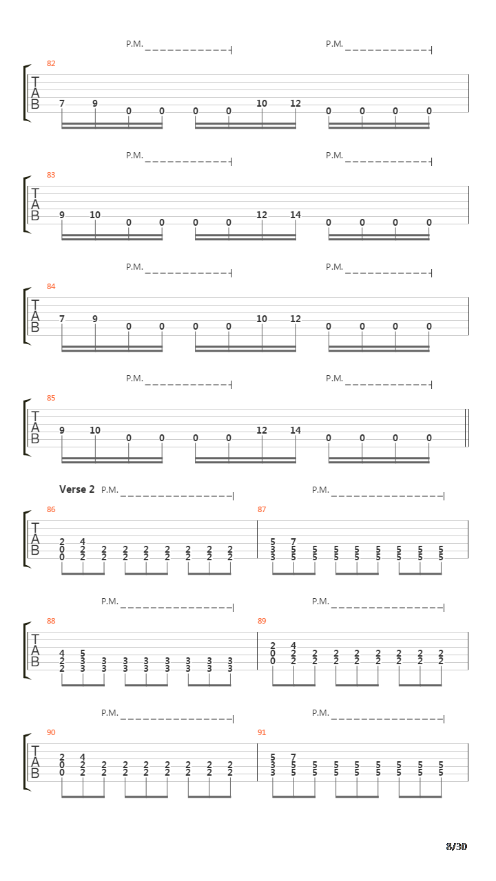 Song 30吉他谱