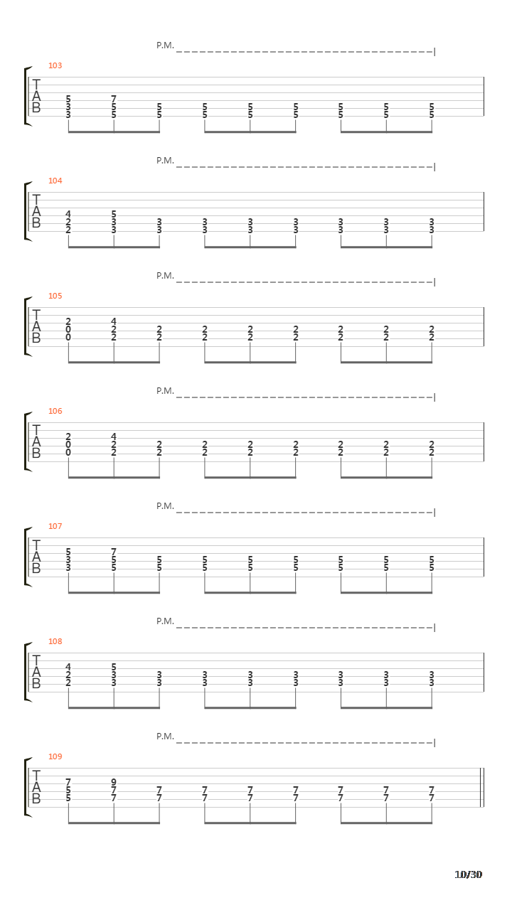 Song 30吉他谱