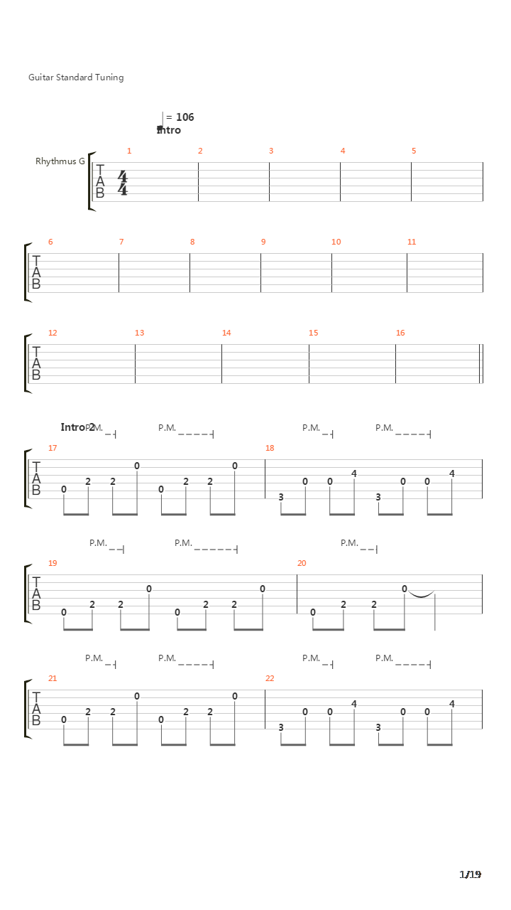 Song 32吉他谱
