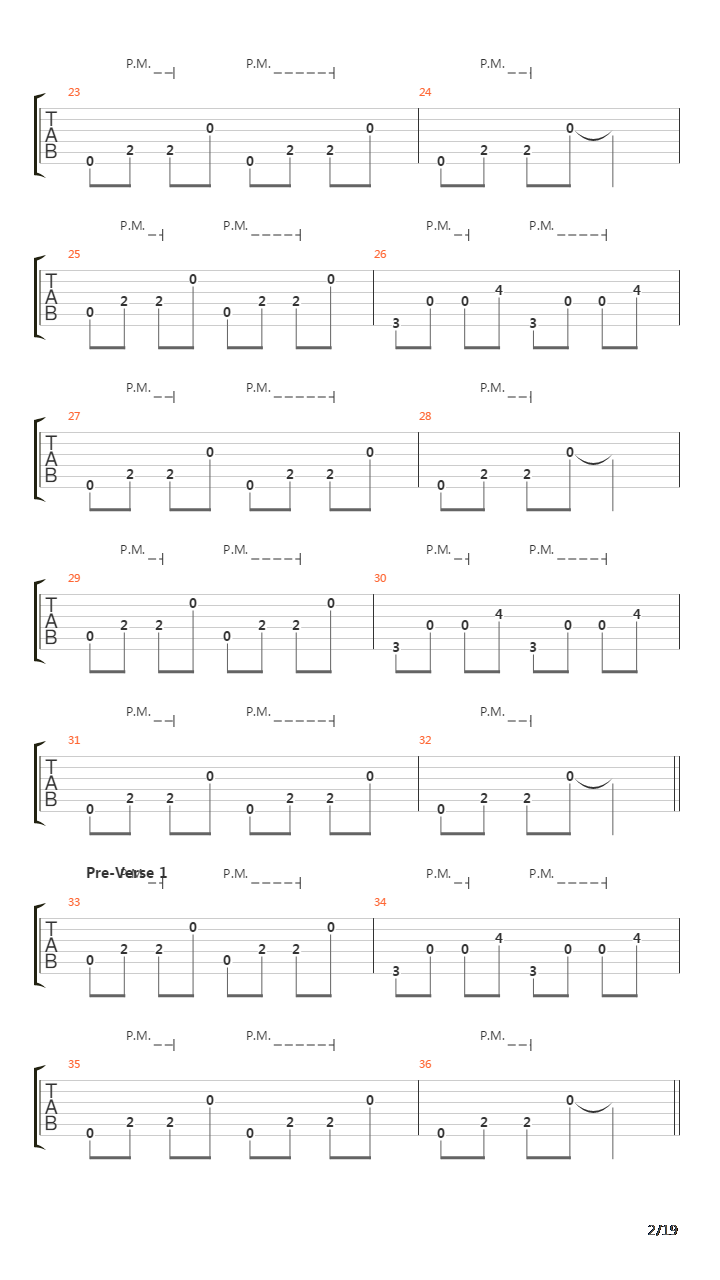 Song 32吉他谱