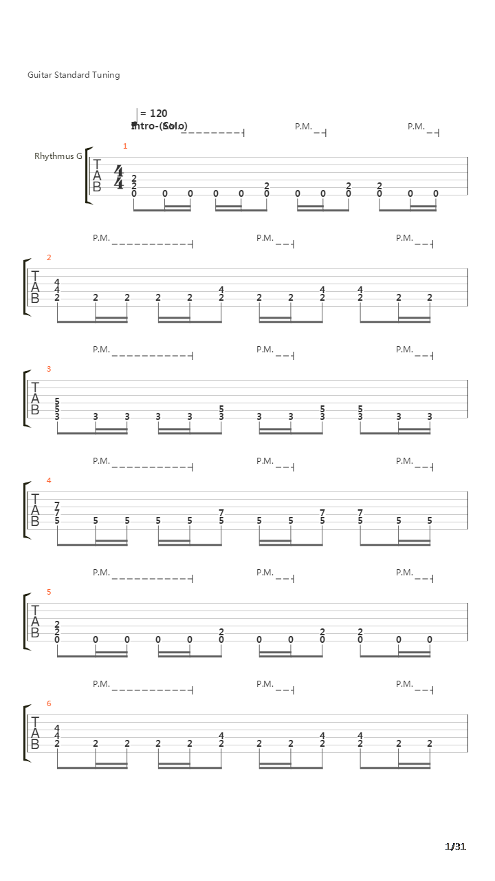 Song 35吉他谱