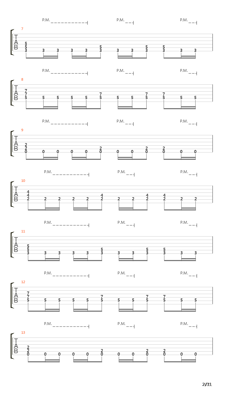 Song 35吉他谱