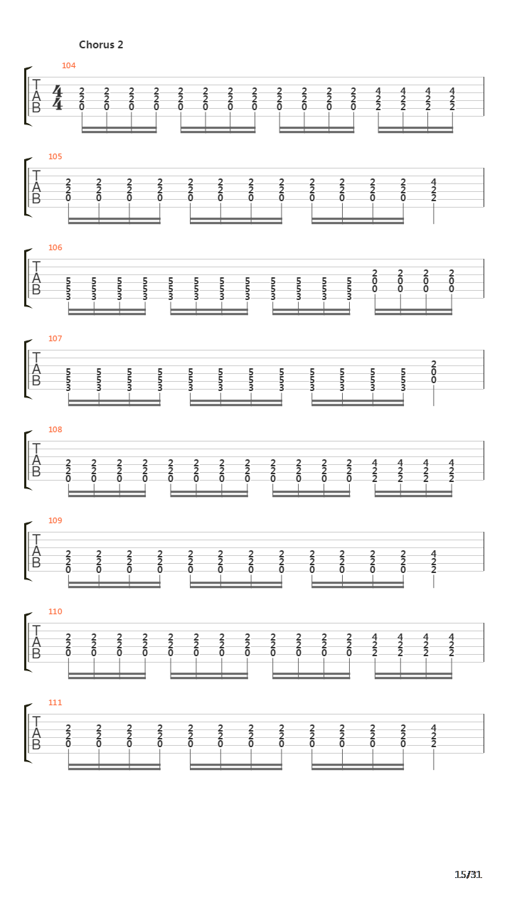 Song 35吉他谱