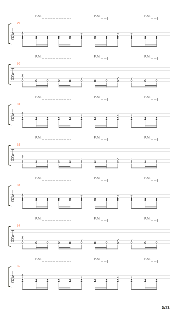 Song 35吉他谱