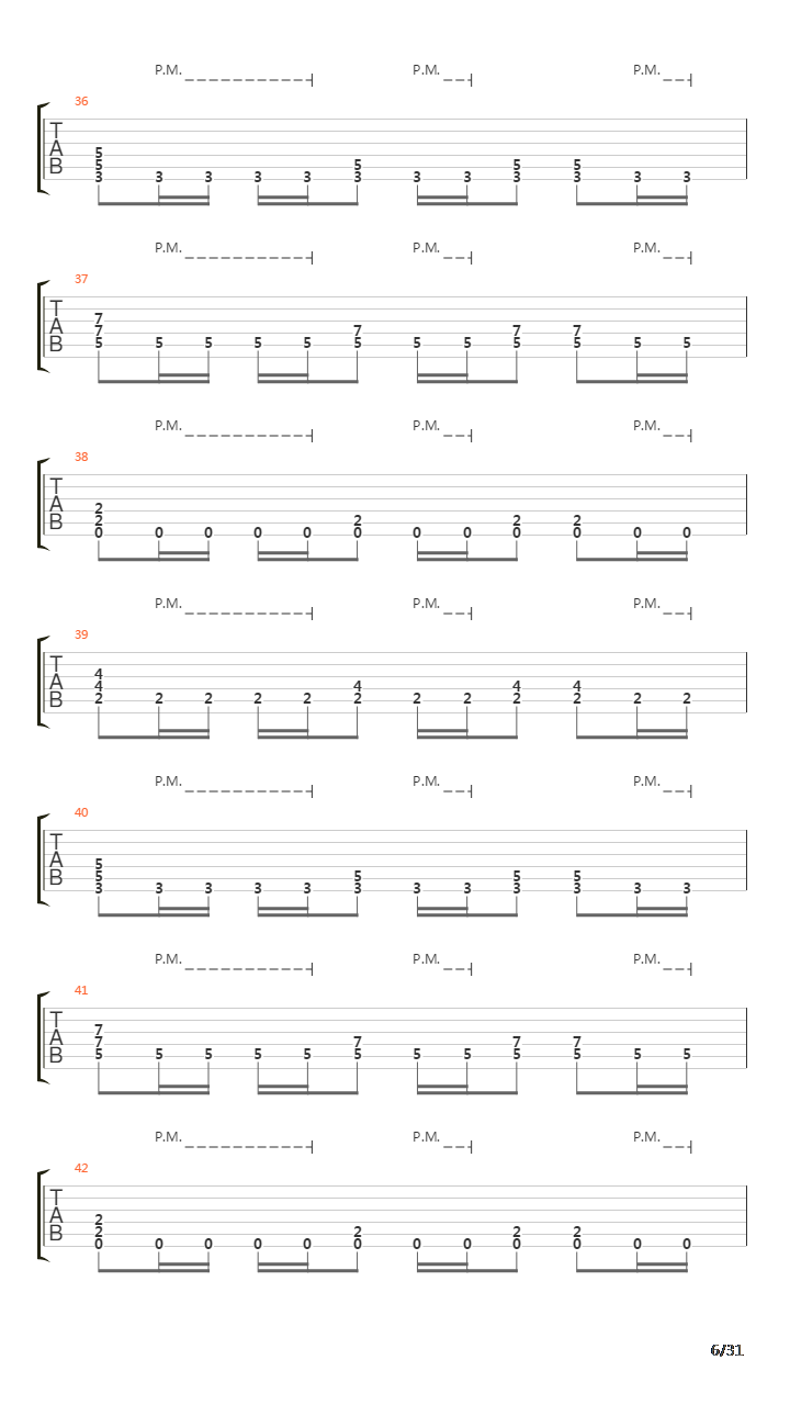 Song 35吉他谱
