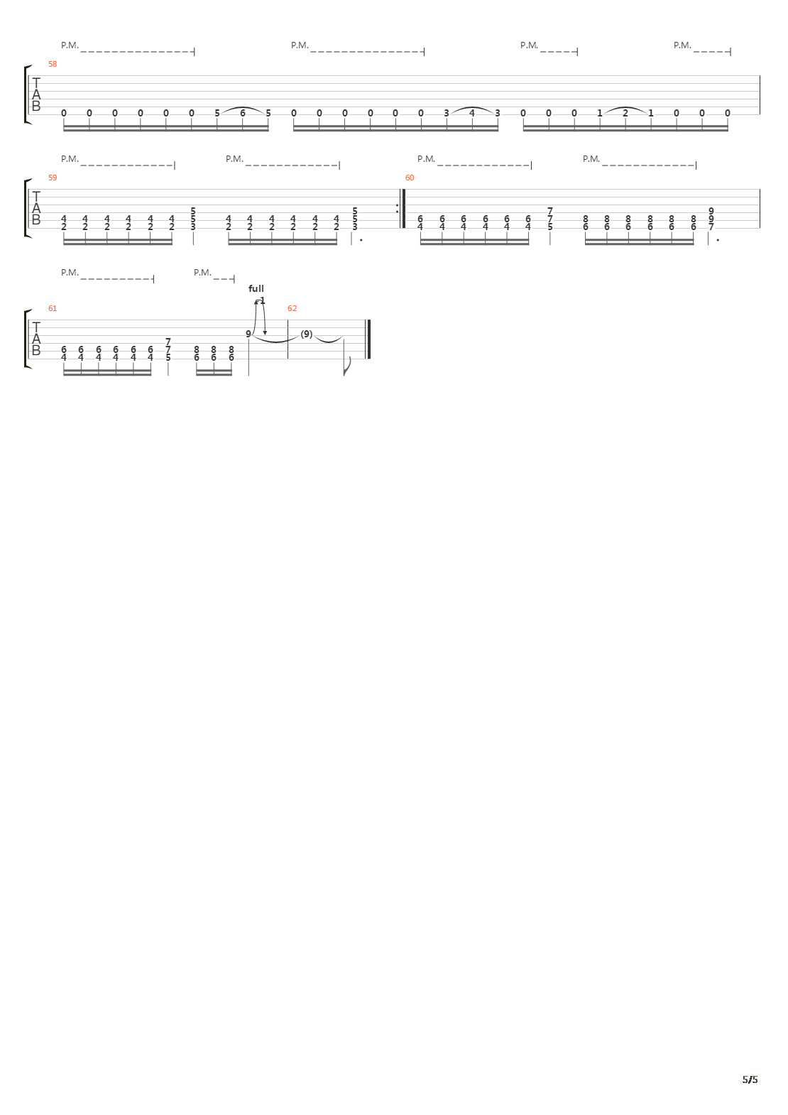 Song 9吉他谱