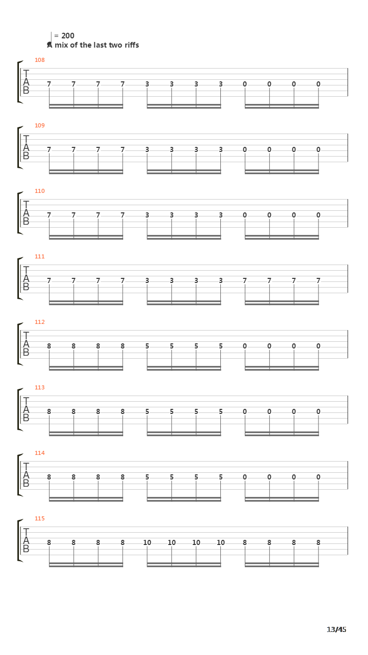 Sommer Guitar Tab吉他谱