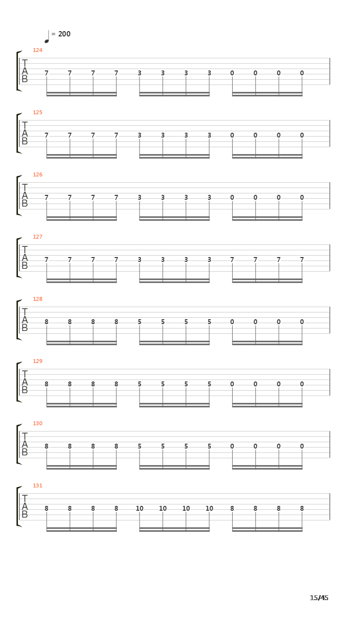 Sommer Guitar Tab吉他谱