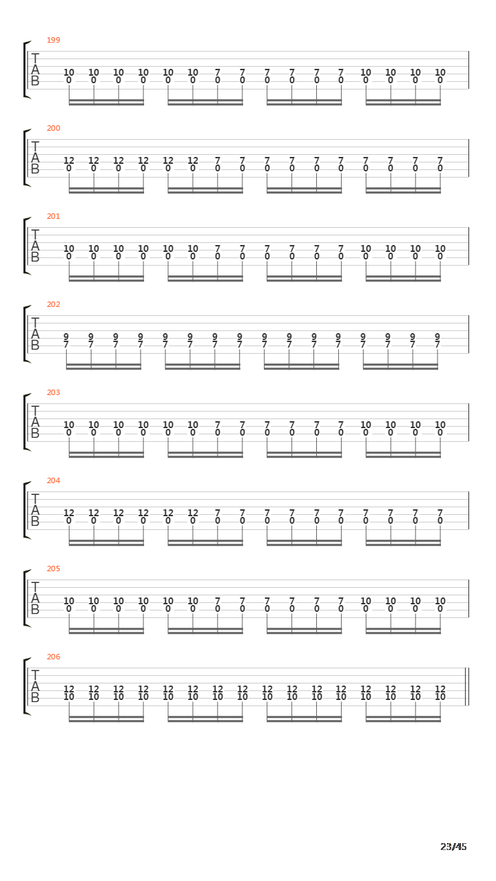 Sommer Guitar Tab吉他谱