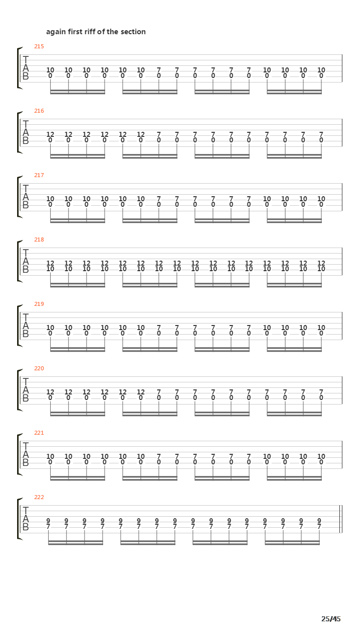 Sommer Guitar Tab吉他谱