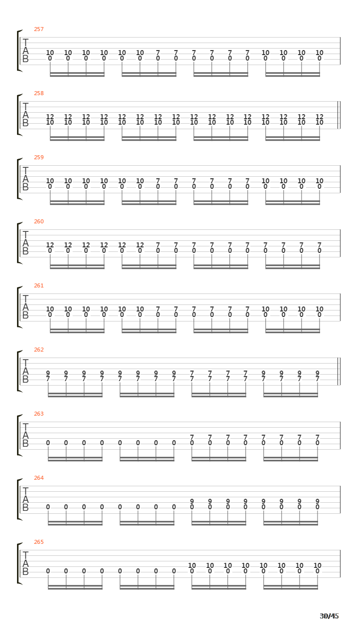 Sommer Guitar Tab吉他谱