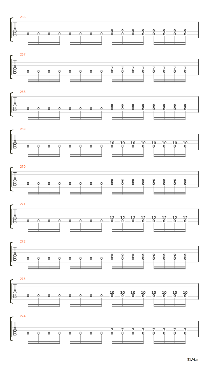 Sommer Guitar Tab吉他谱