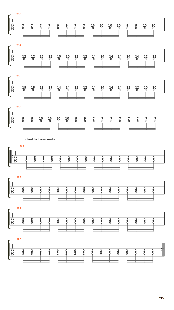 Sommer Guitar Tab吉他谱