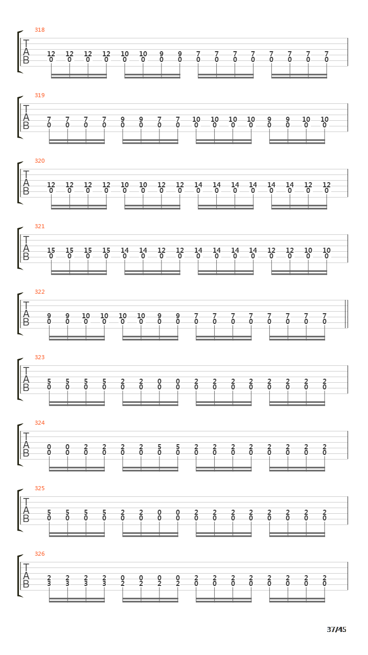 Sommer Guitar Tab吉他谱