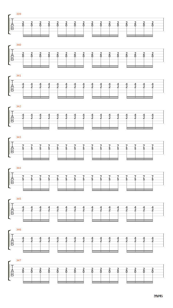 Sommer Guitar Tab吉他谱