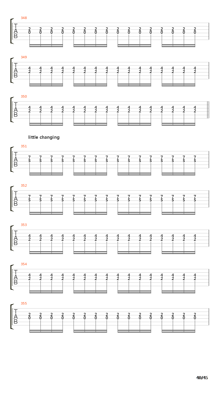 Sommer Guitar Tab吉他谱