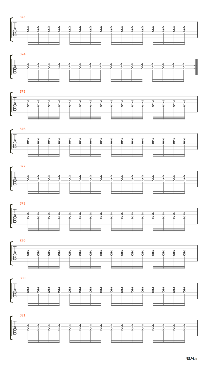 Sommer Guitar Tab吉他谱