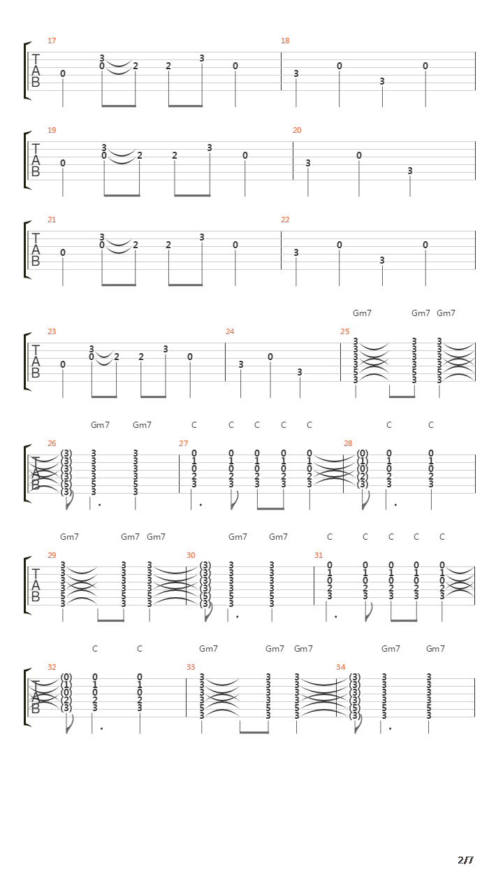 Ohio(09875)吉他谱