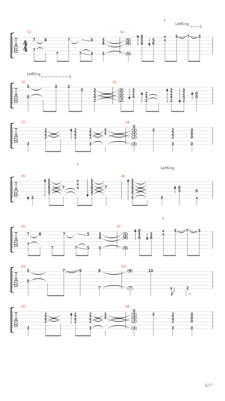 The gray world吉他谱