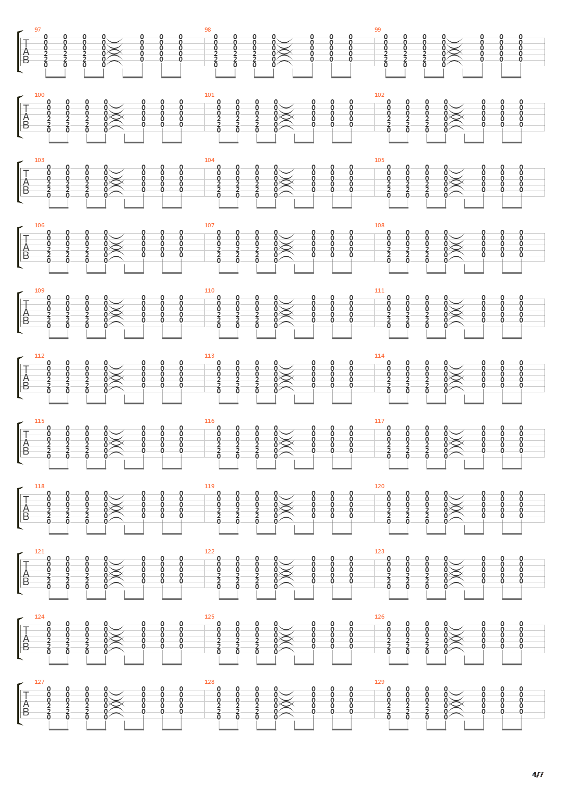 A L'arrière Des Taxis吉他谱