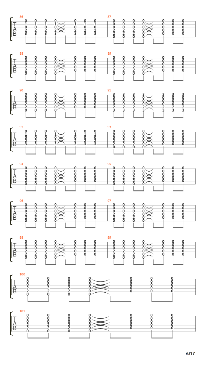 A L'arrière Des Taxis吉他谱