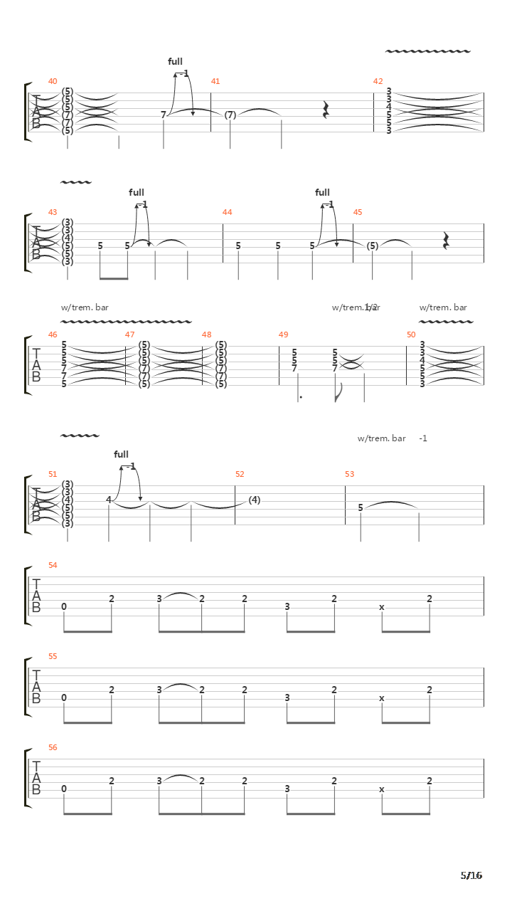 Les ecorches吉他谱
