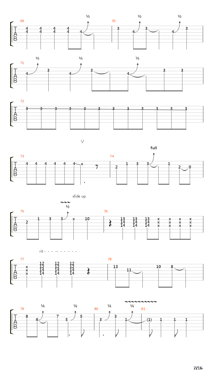 Les ecorches吉他谱