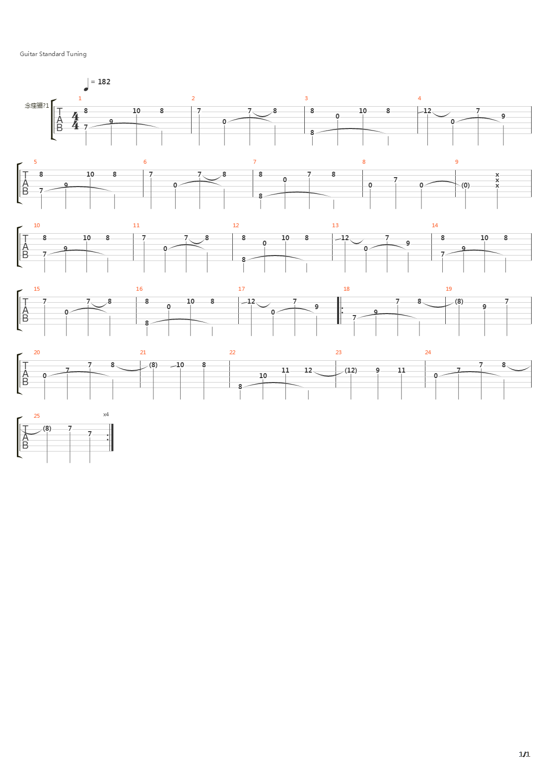 Lubvi Net吉他谱