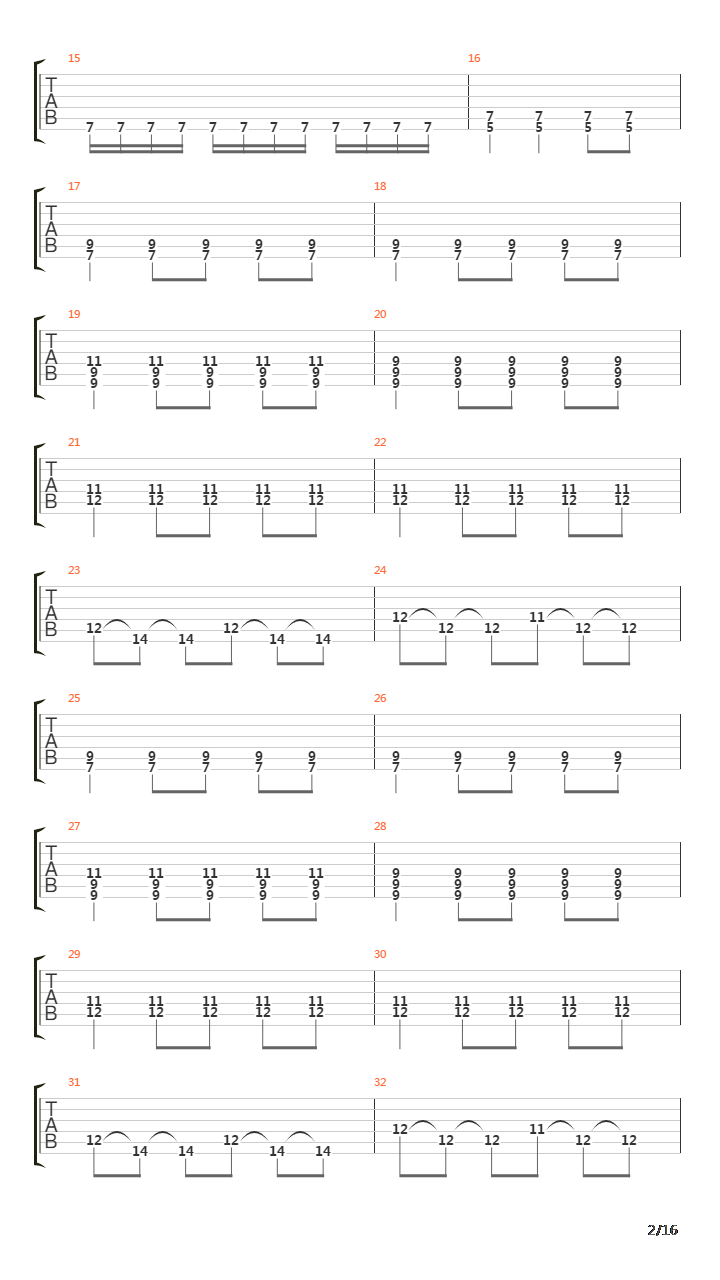 As Shadows Pass By吉他谱