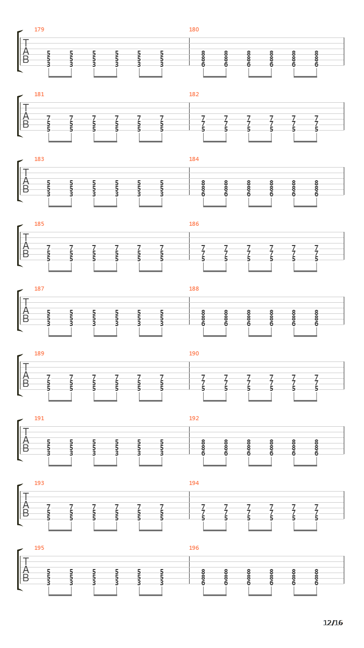 As Shadows Pass By吉他谱