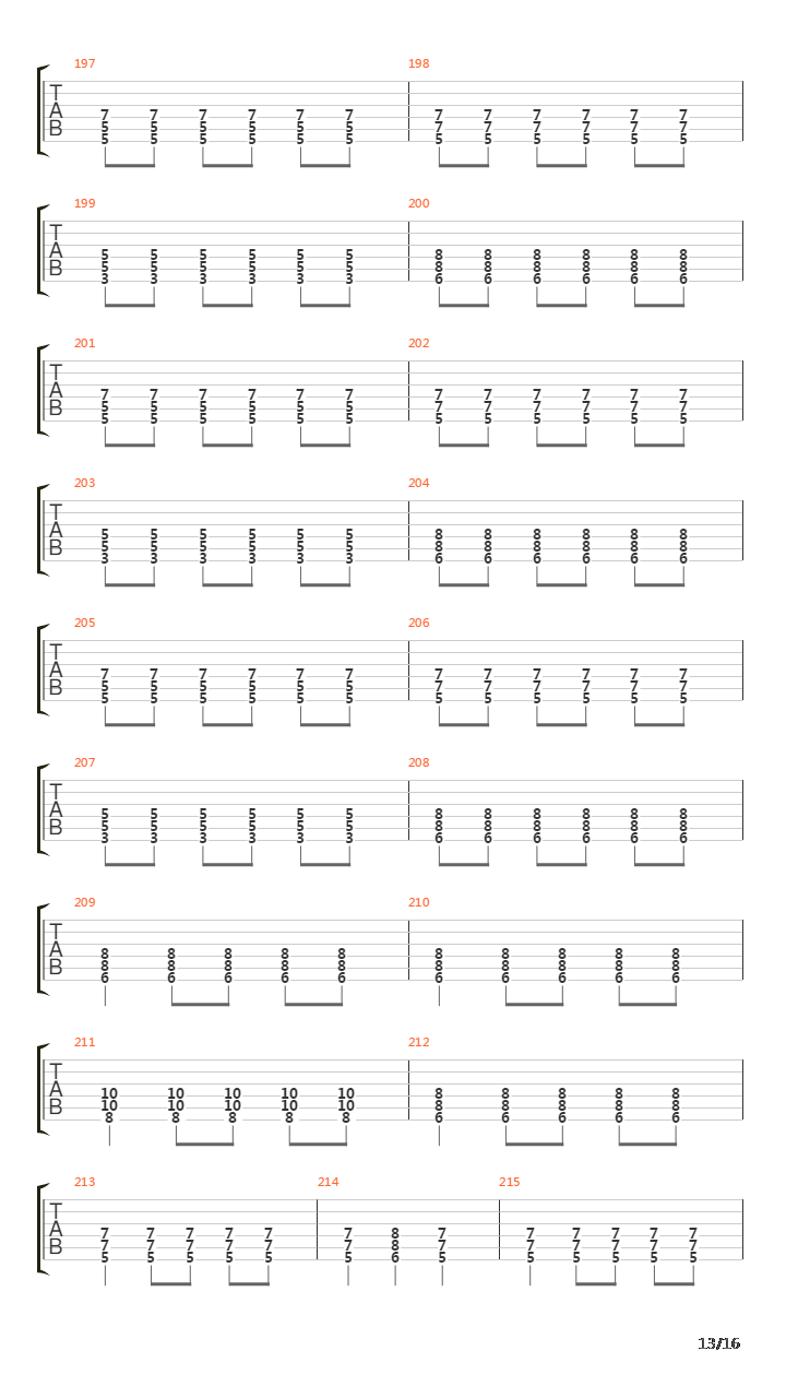 As Shadows Pass By吉他谱