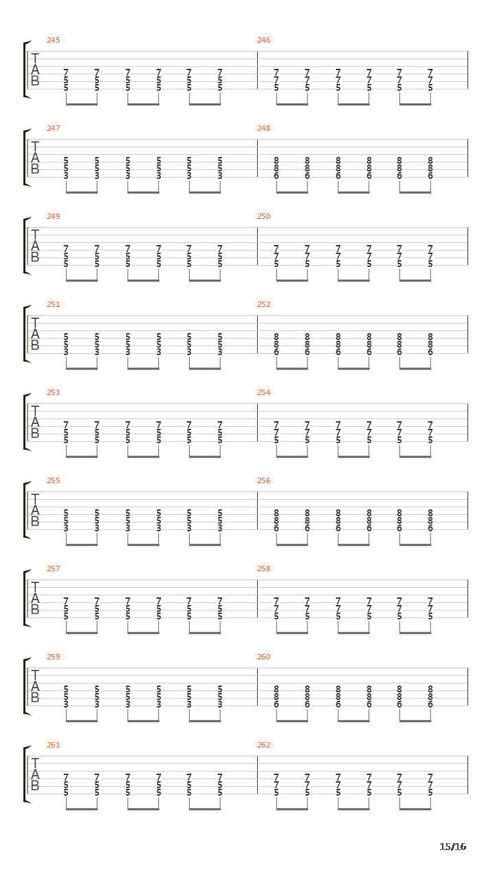 As Shadows Pass By吉他谱