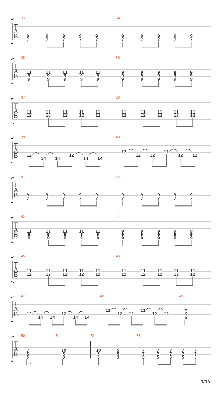 As Shadows Pass By吉他谱