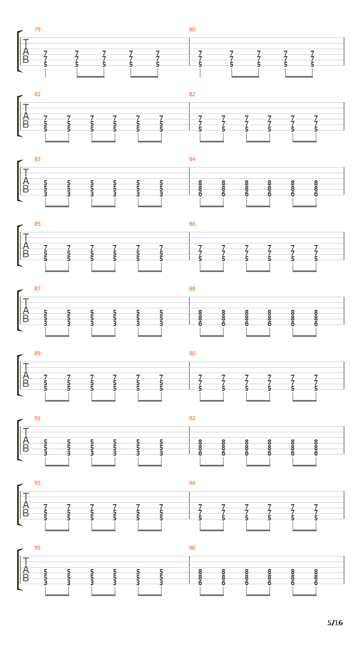 As Shadows Pass By吉他谱