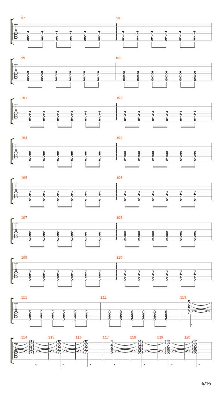 As Shadows Pass By吉他谱