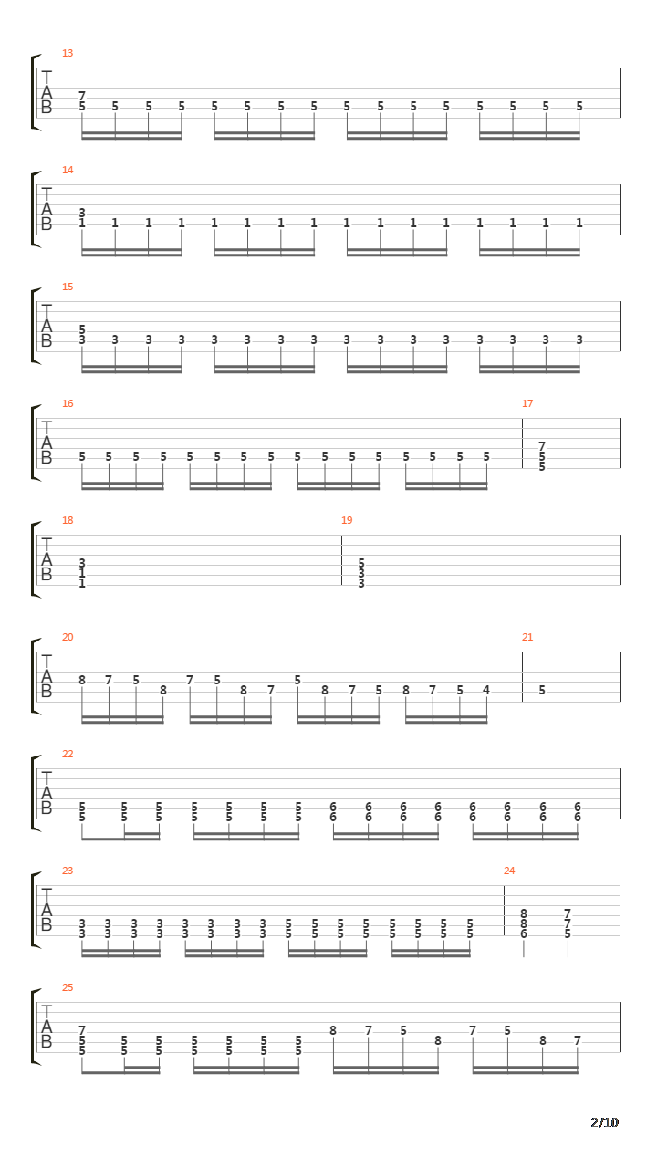 River Of Death吉他谱