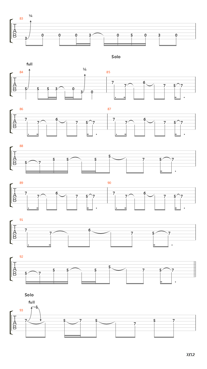 Columbia吉他谱