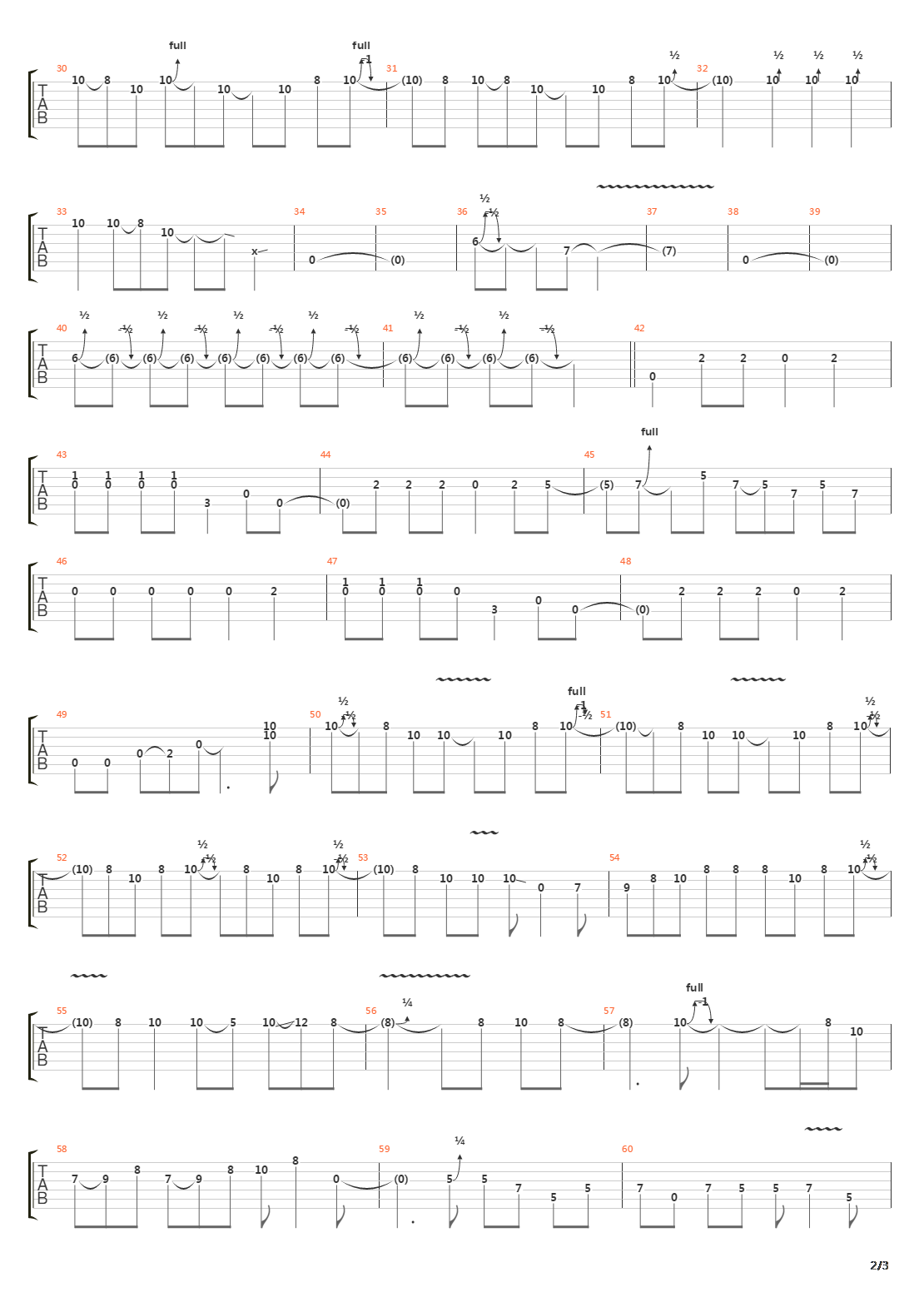 Swamp Song吉他谱