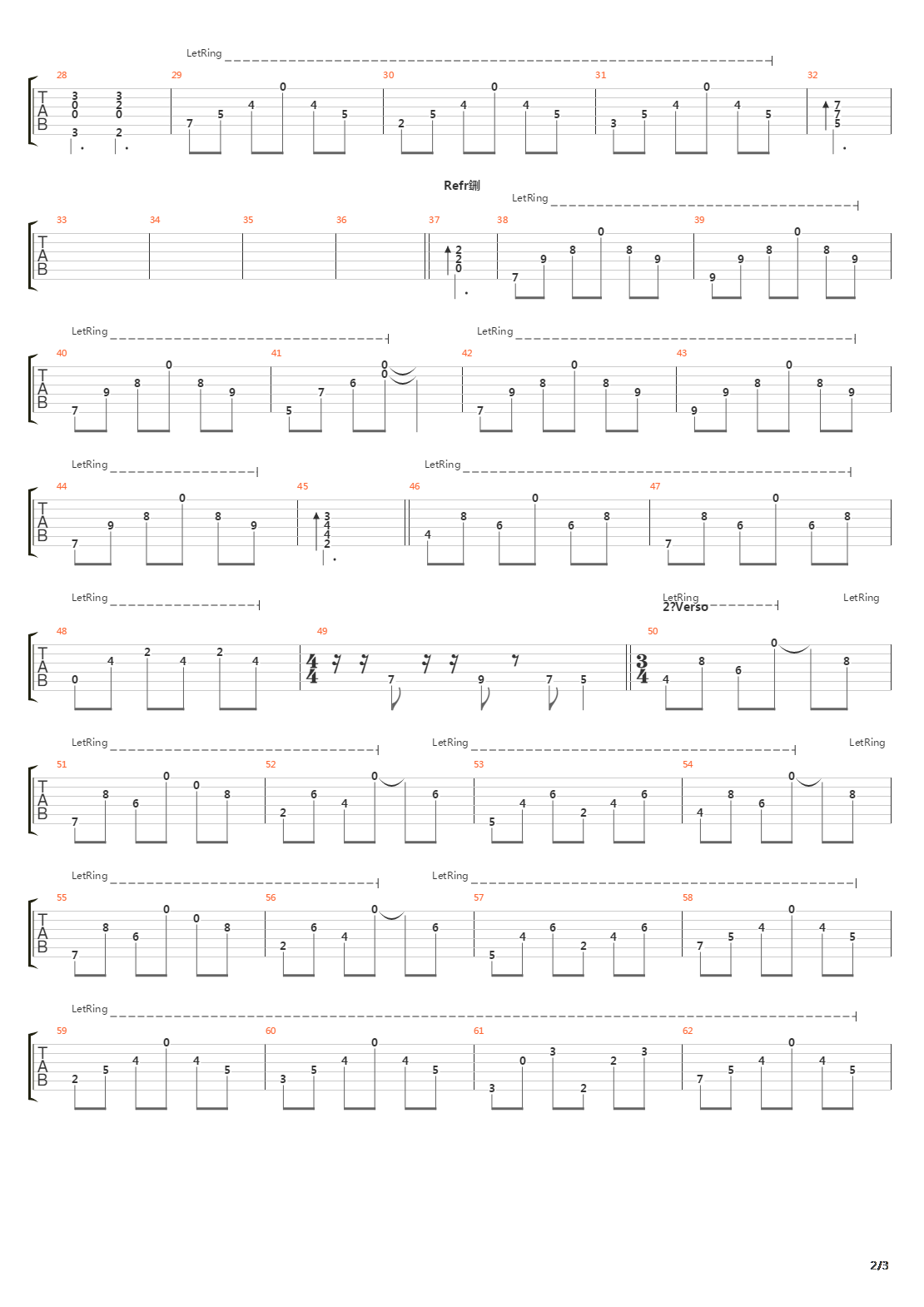 Continuar吉他谱