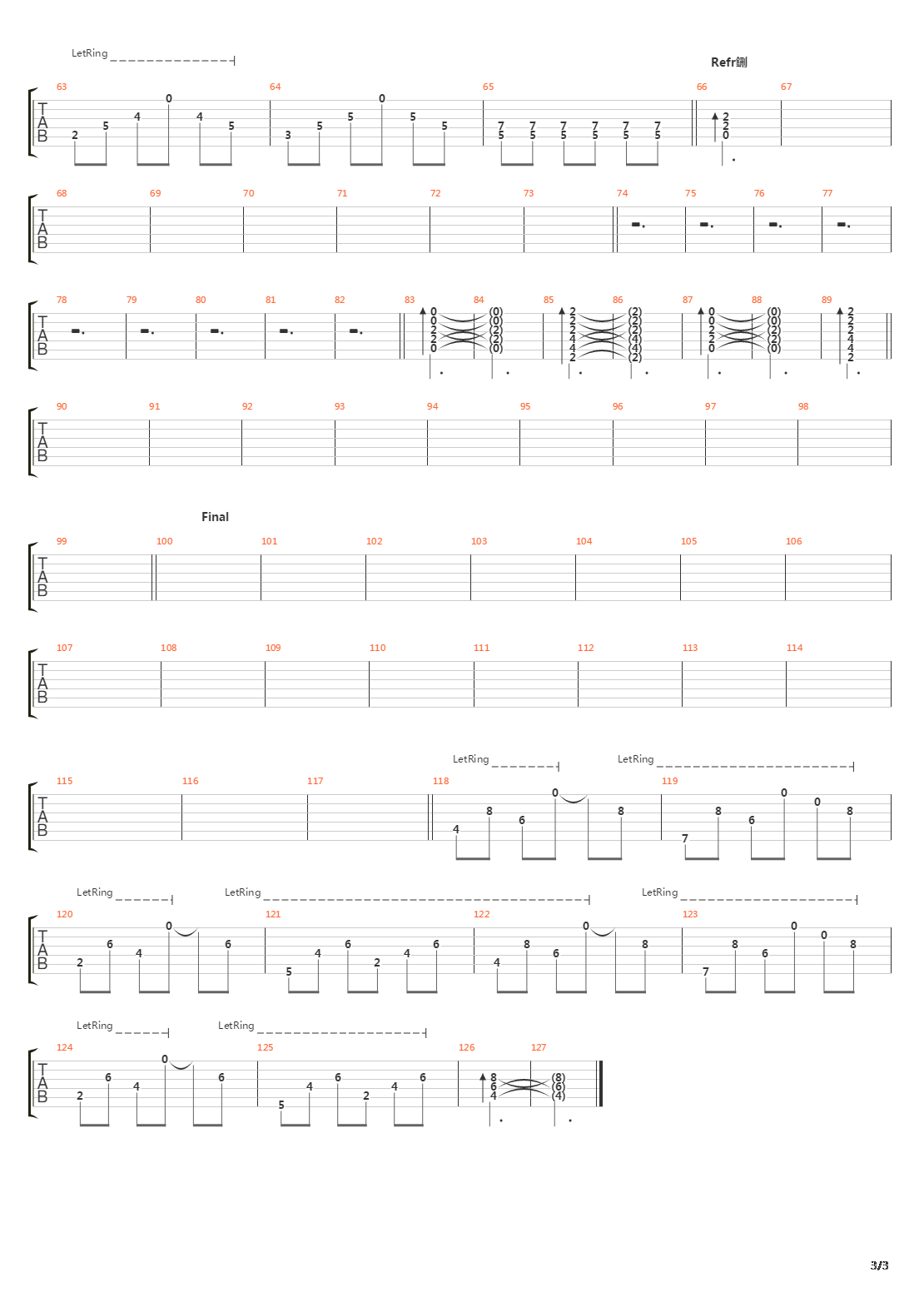 Continuar吉他谱