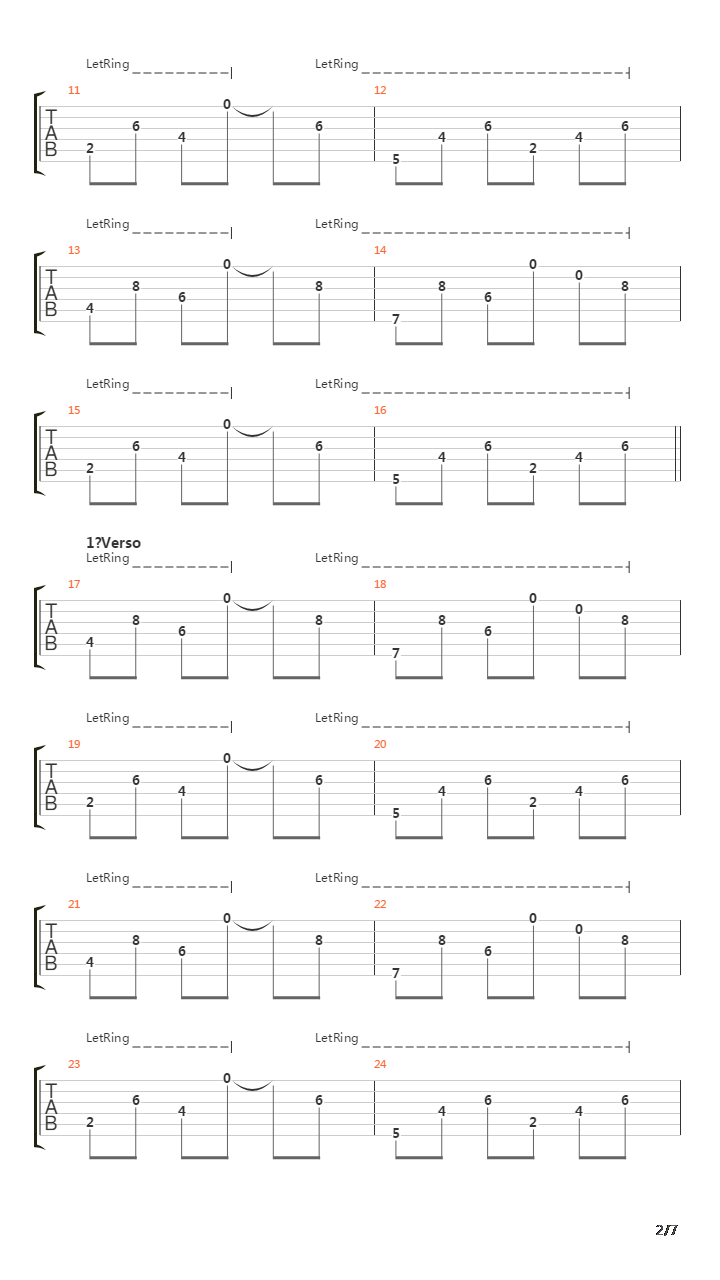 Continuar吉他谱