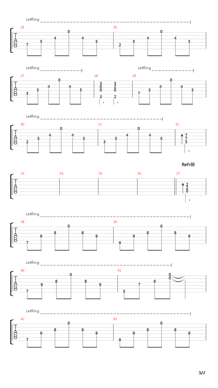 Continuar吉他谱