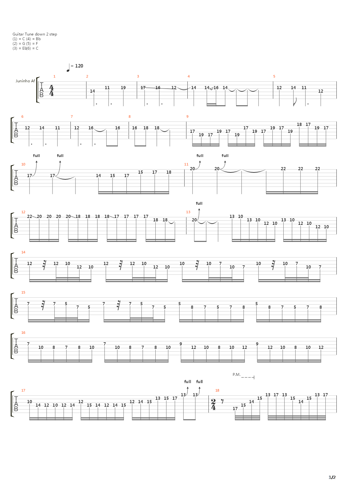 Depois Da Guerra(Solo Completo)吉他谱