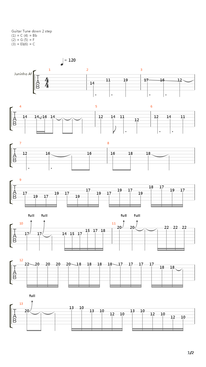 Depois Da Guerra(Solo Completo)吉他谱